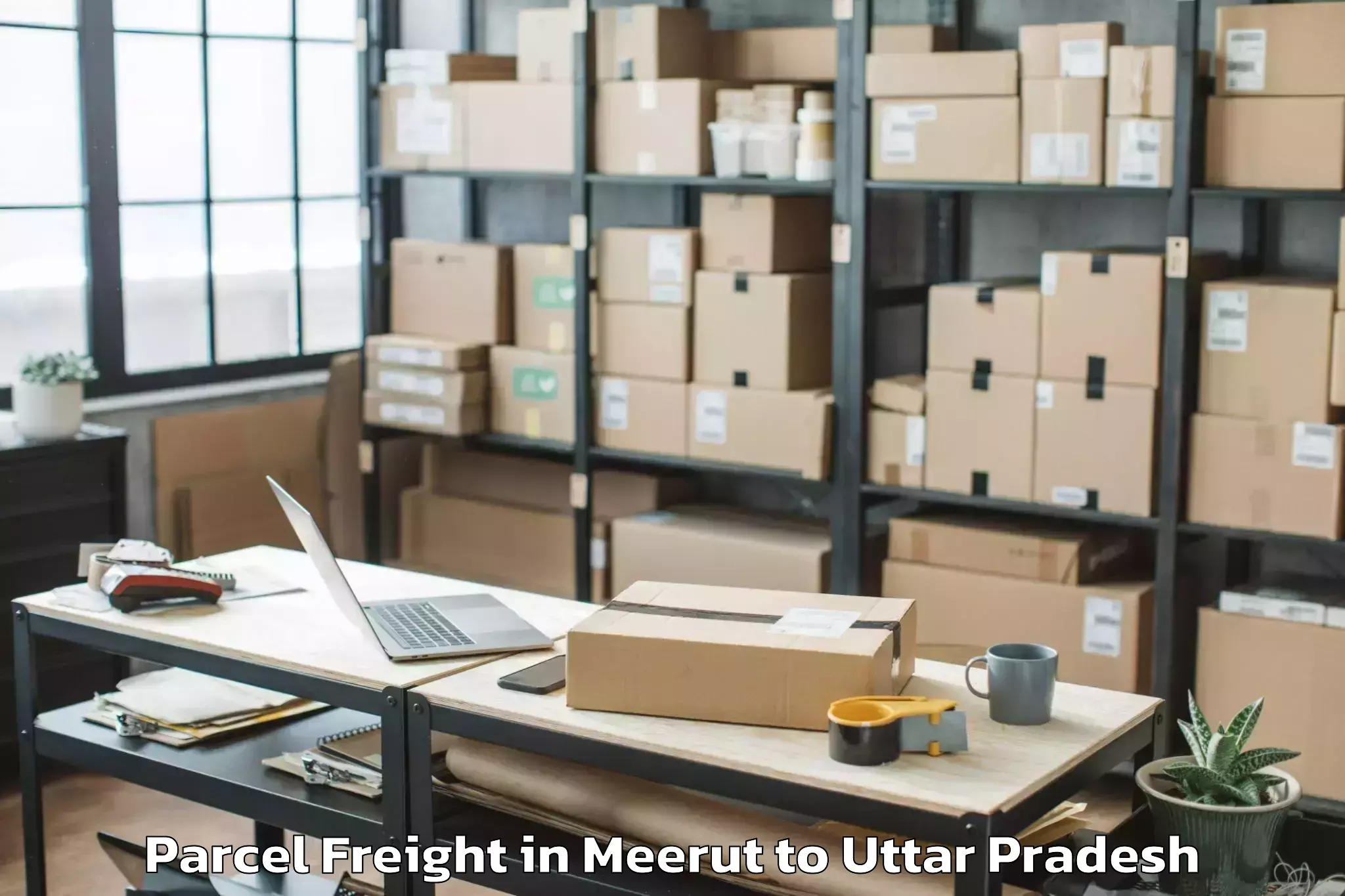 Top Meerut to Kirakat Parcel Freight Available